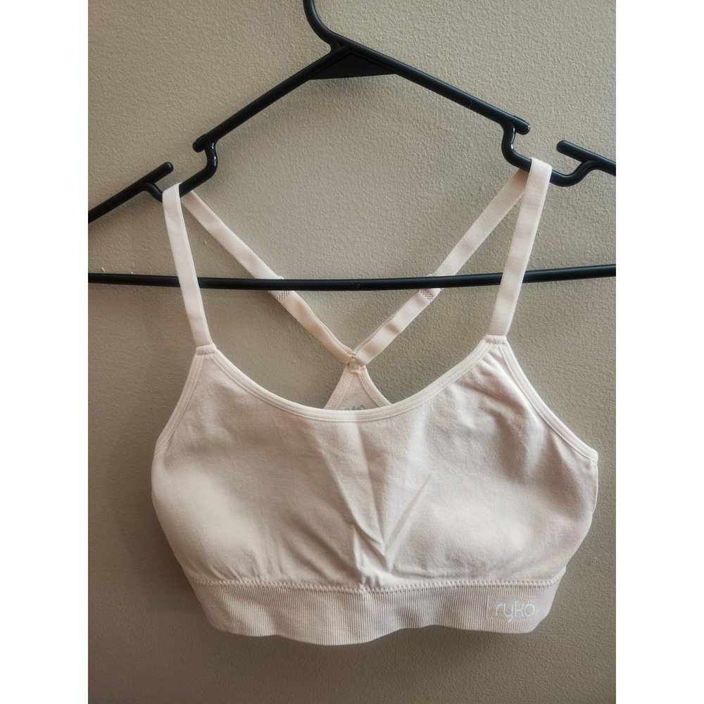 Ryka Sports Bra Blush Pink Padded Size Large